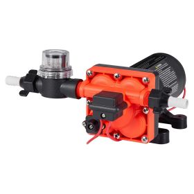 VEVOR RV Water Pump, 12V DC 5 GPM (18.9 L/min), 4-Chamber Self-Priming Diaphragm Water Pump with Automatic Pressure Switch, 70 PSI Max Pressure