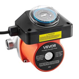 VEVOR Hot Water Recirculating Pump, with Bypass Valve, Instant Recirculation Pump Kit with Timer, Adapter, Circulation Circulator System