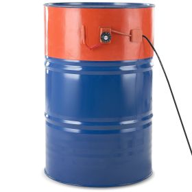 VEVOR Metal Drum Heater, 1200 Watt 10 inch Width, Pail Heating Band for 55 Gallon Barrel, 86-302Fahrenheit Adjustable Thermostat