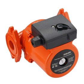 VEVOR F-0011-BF4-J Cast Iron Circulator Pump, 33 GPM, AC 120V 33 ft Hot Water Recirculating Circulation Pump, 1-1/4 in Flange Connection