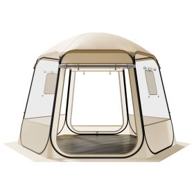VEVOR Pop up Bubble Tent, 10 x 9.2 ft Waterproof & UV-Resistant, Clear Camping Tent Shelter, Outdoor Garden Dome Igloo Tents with Windows
