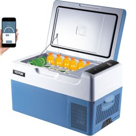 VEVOR Portable Refrigerator 23 Quart(22 Liter),12 Volt Refrigerator App Control(-4 to 68 F)