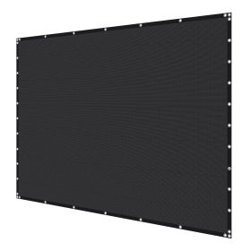VEVOR 90% Sun Shade Cloth, 10 x 12 ft Pergola Shade Cover with Stainless Steel Grommets, Sun Shades Canopy Privacy Screen with 140 GSM HDPE Mater (Product Area: 120 ft², Color: Black)