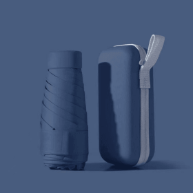 Umbrella With Storage Case (Color: Navy)
